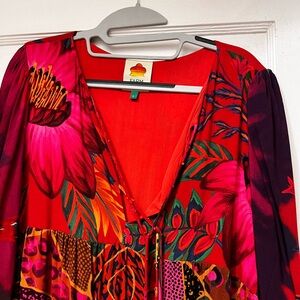 Farm Rio long dress multiple colors in excellent condition